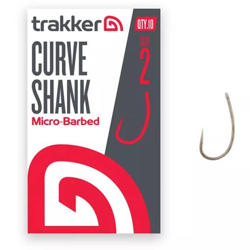 TRAKKER CURVE SHANK MICRO BARBED 10pcs