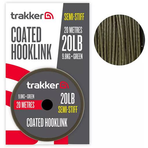 TRAKKER SEMI-STIFF COATED HOOKLINK 20m