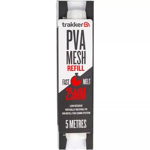 TRAKKER PVA MESH REFILL FAST MELT 25MM 5M