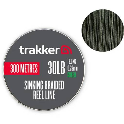 TRAKKER SINKING BRAIDED REEL LINE 300M 30LB