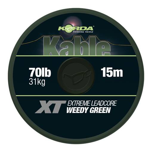 KORDA KABLE XT EXTREME LEADCORE 70lb/15m GREEN