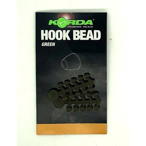 KORDA HOOK BEADS GREEN MEDIUM