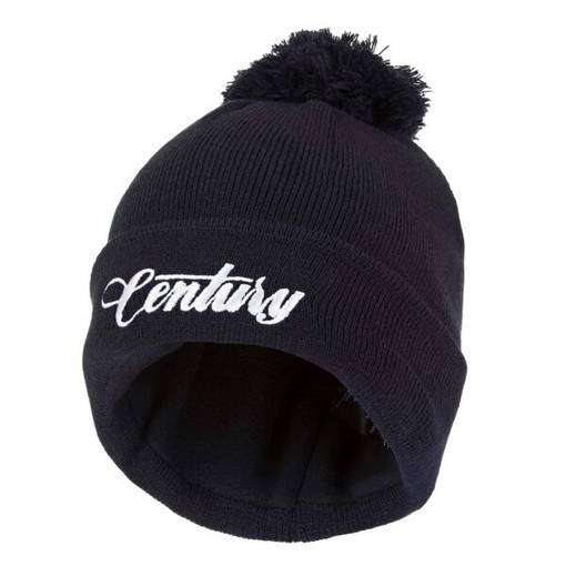 CENTURY NG BEANI WITH BOBLE NAVY BLUE