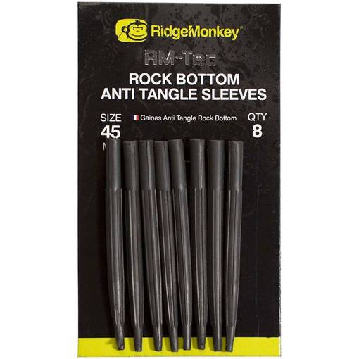 RIDGEMONKEY ANTI TANGLE SLEEVES ROCK BOTTOM 45mm