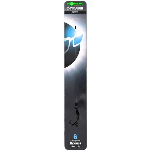 KORDA SPINNER RIG KURV SHANK BARBED #4 BOOM 18CM