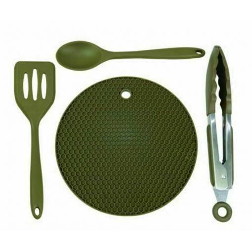 TRAKKER 4PIECE SILICONE UTENSIL SET