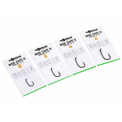 KORDA BASIX WIDE GAPE BARBLESS