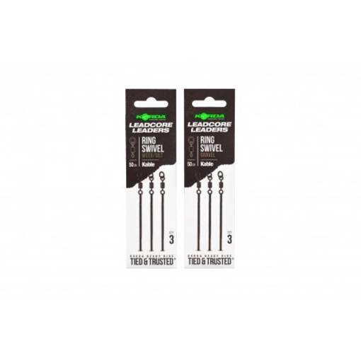 KORDA LEADCORE LEADERS RING SWIVEL 50CM