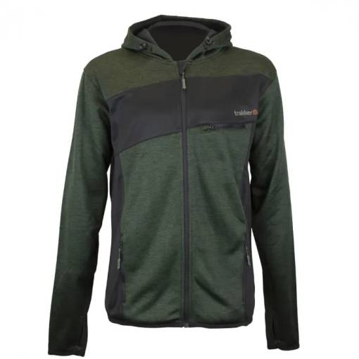 TRAKKER MARL FLEECE BACKED HOODY