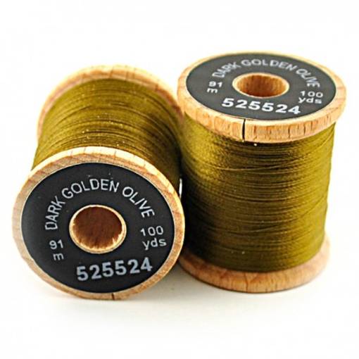 KNAPEK TYING THREAD 4/0 DARK GOLDEN OLIVE