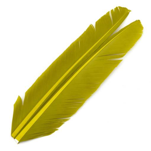 54 DS TURKEY BIOT QUILL #LIGHT OLIVE