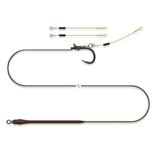 MADCAT QUICK CHANGE PELLET RIG 55cm 0.75mm/1.2mm 1/0