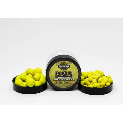 BUCOVINA CARP BAITS POP UP + DUMBELL ANANAS BANANA