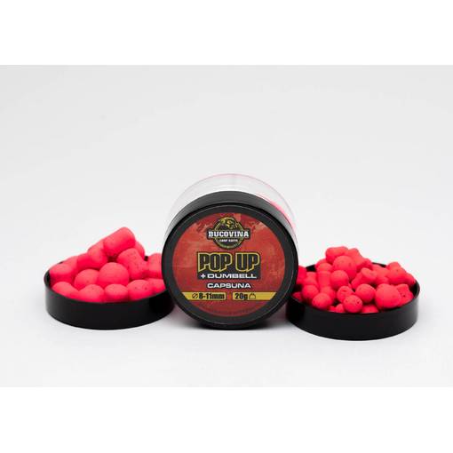 BUCOVINA CARP BAITS POP UP + DUMBELL CAPSUNA