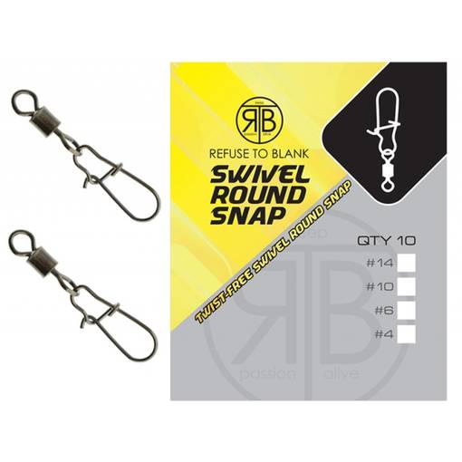 REFUSE TO BLANK SWIVEL ROUND SNAP