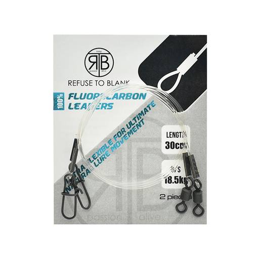 REFUSE TO BLANK FLOROCARBON DUO-LOCK 30CM