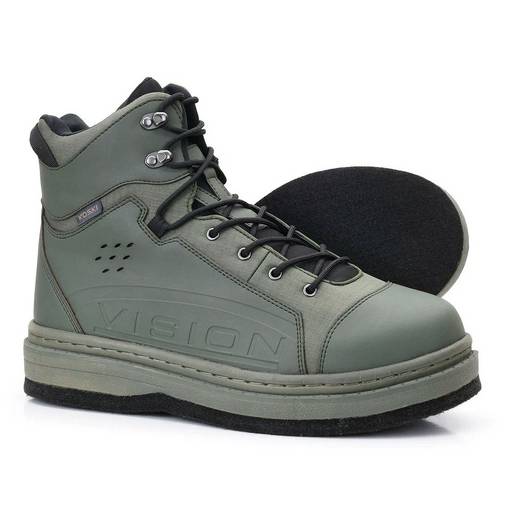 VISION KOSKI GREEN WADING SHOES FELT #41