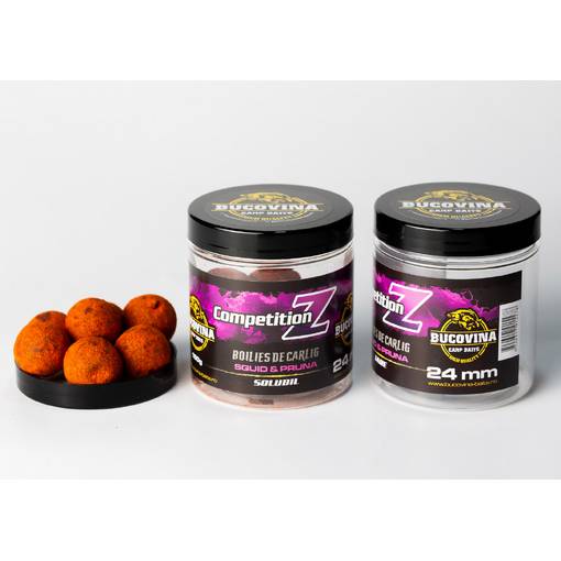 BUCOVINA CARP BAITS COMPETITION Z SQUID & PRUNA 24MM SOLUBILE