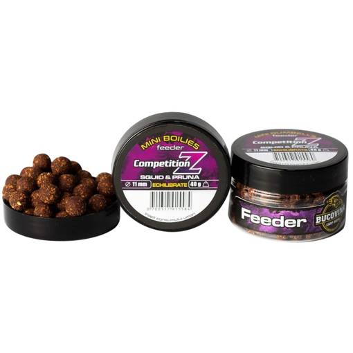 BUCOVINA CARP BAITS COMPETITION Z FEEDER WAFTERS MINI BOILIES SQUID PLUM 11MM 20G