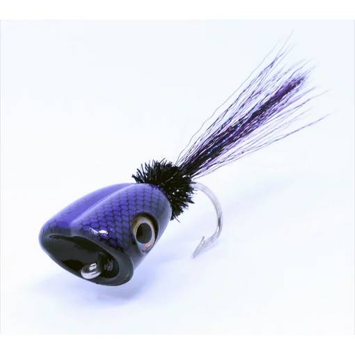 FLYMEN SS BAITFISH POPPER 5/0 #BLACK PURPLE