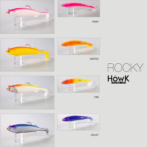 HOWK ROCKY RIGGED SOFT JIGGING & CASTING LURE + SPARE BODY 150g