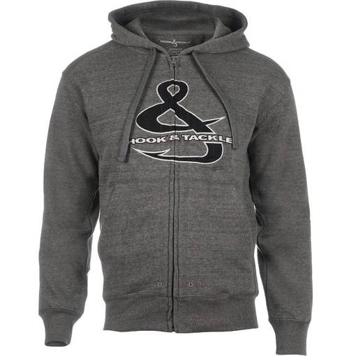 HOOK & TACKLE HOODIE GREY