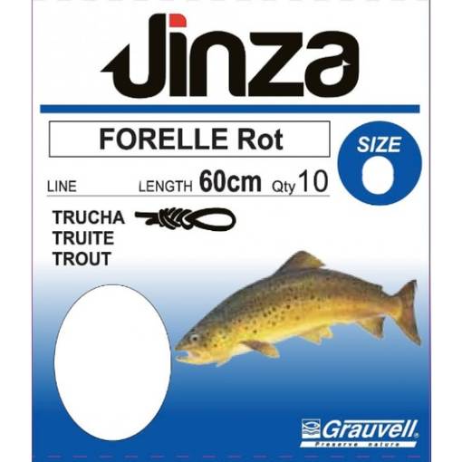 JINZA HOOK TROUT RED 