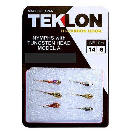 TEKLON FLIES ASSORT TUNGSTEN PERDIGON NYMPHS