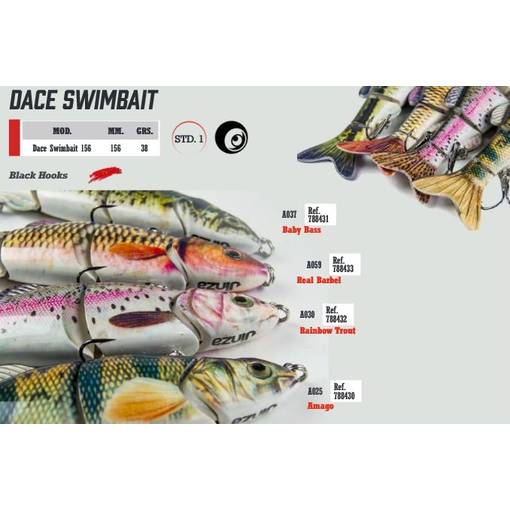 JINZA SUPERNATURAL DACE SWIMBAIT 156 38g