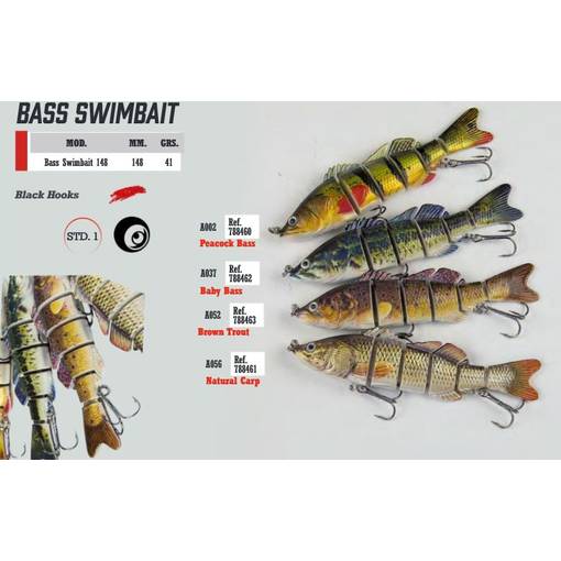 JINZA SUPERNATURAL BASS SWIMBAIT 148 41g