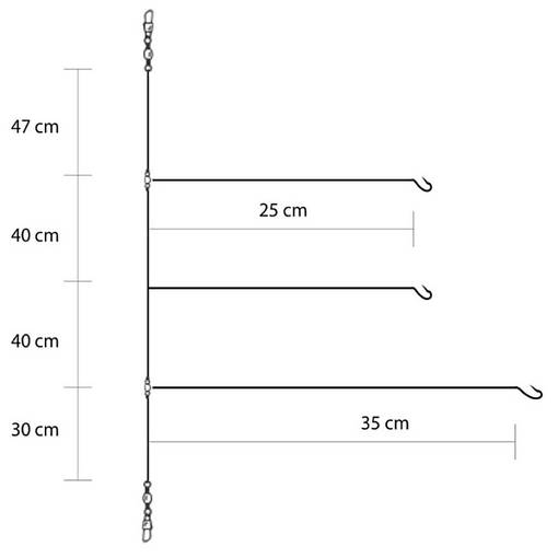 ASARI COMPETITION TRIPLE HOOK LEADER 157CM