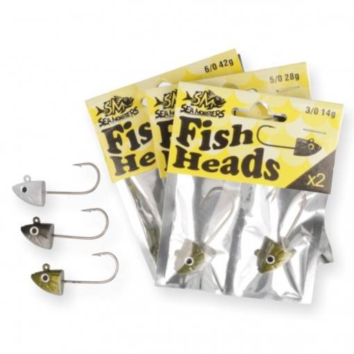 SEA MONSTERS FISH HEAD 8g 2/0 2pcs