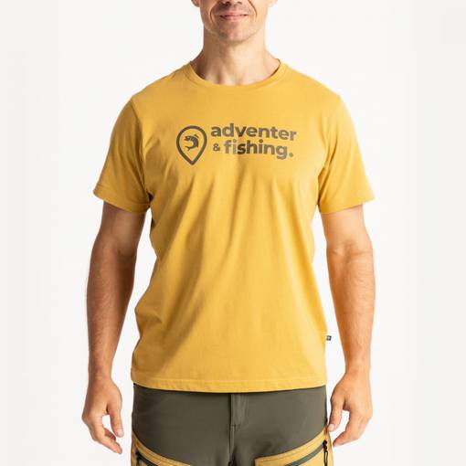 ADVENTER & FISHING T-SHIRT MUSTARD