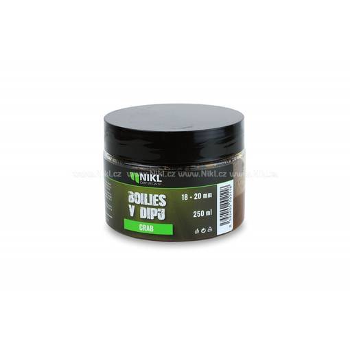 NIKL BOILIES IN DIP CRAB 18+20mm 250g