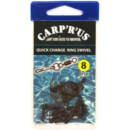 CARP R US QUICK CHANGE RING SWIVEL 8