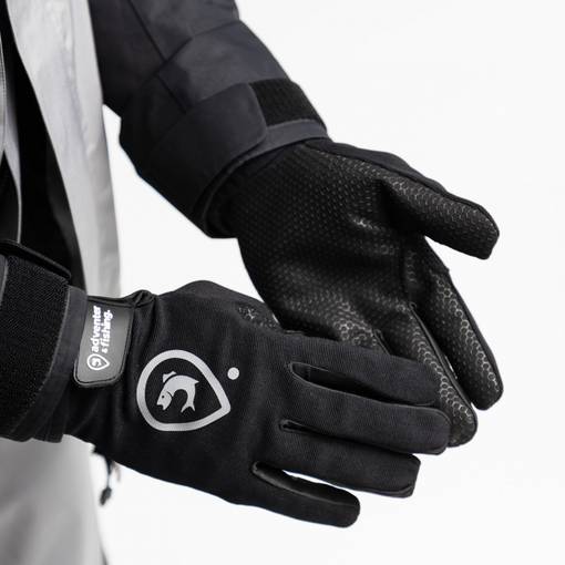 ADVENTER & FISHING FISHING GLOVES LONG BLACK-FW