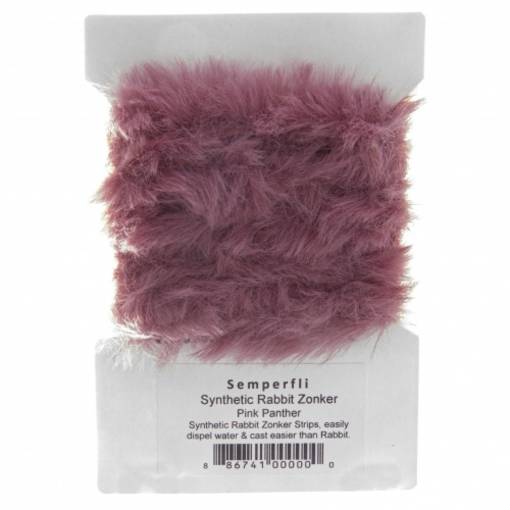 SEMPERFLI SYNTHETIC RABBIT ZONKER #PINK PANTHER