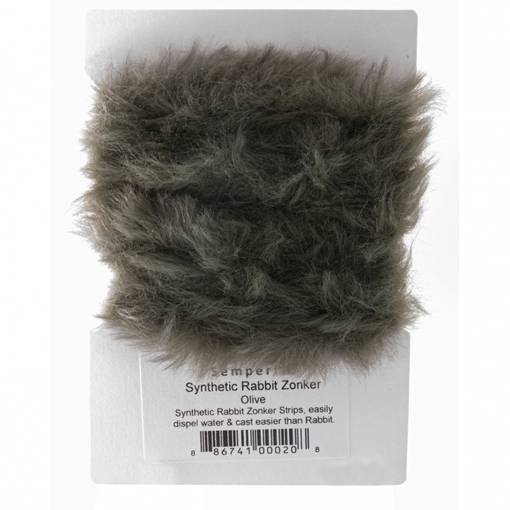 SEMPERFLI SYNTHETIC RABBIT ZONKER #OLIVE