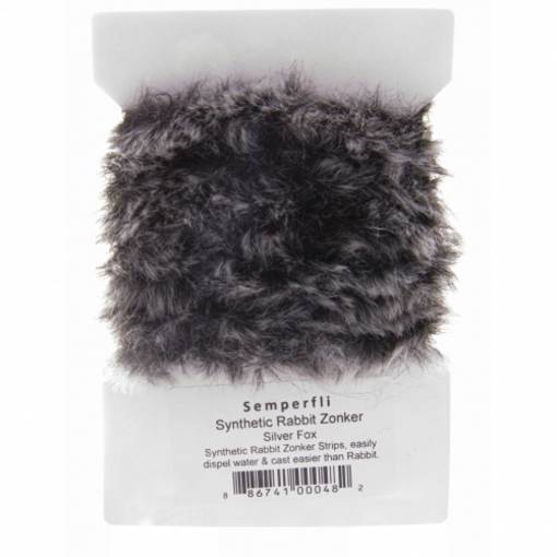 SEMPERFLI SYNTHETIC RABBIT ZONKER #SILVER FOX