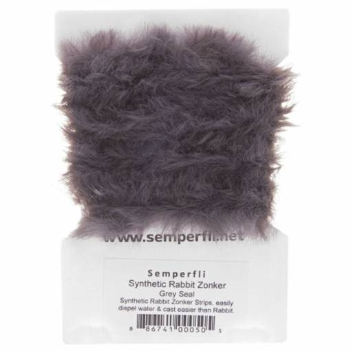 SEMPERFLI SYNTHETIC RABBIT ZONKER #GREY SEAL