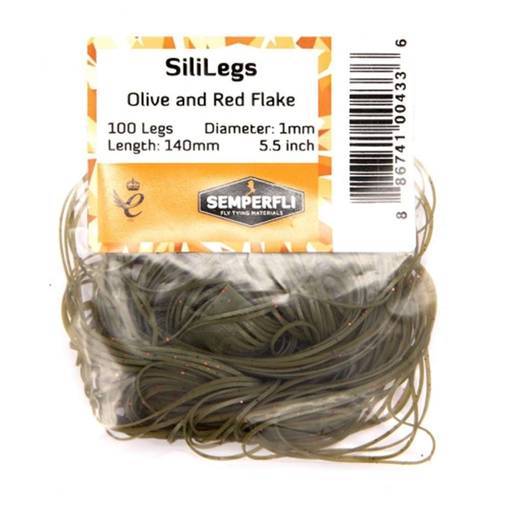 SEMPERFLI SILILEGS #OLIVE RED FLAKE