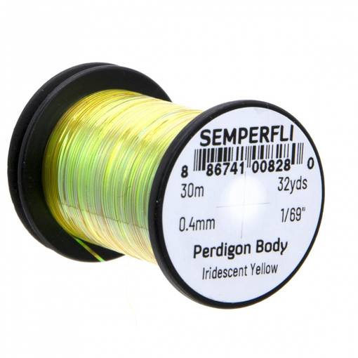SEMPERFLI PERDIGON BODY 30m 0,4mm #IRIDESCENT YELLOW