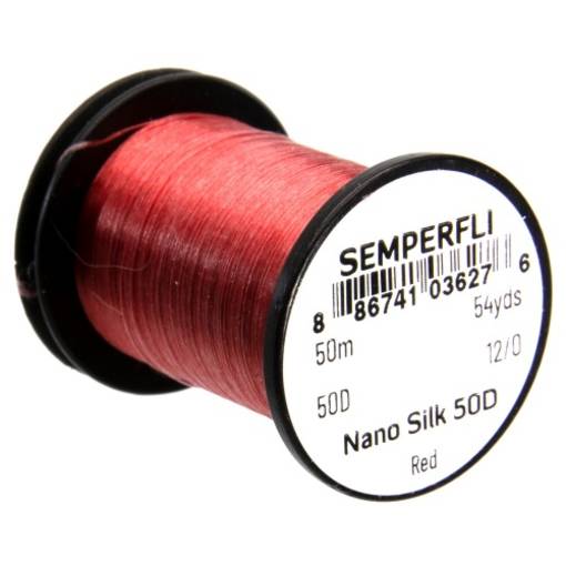 SEMPERFLI NANO SILK 50D 50m 12/0 #RED