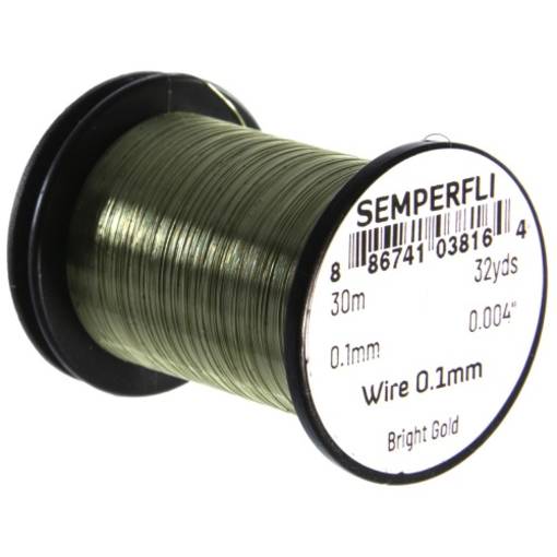 SEMPERFLI WIRE 0,1mm #BRIGHT GOLD