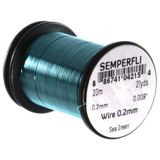 SEMPERFLI TYING WIRE 0,2mm #SEA GREEN