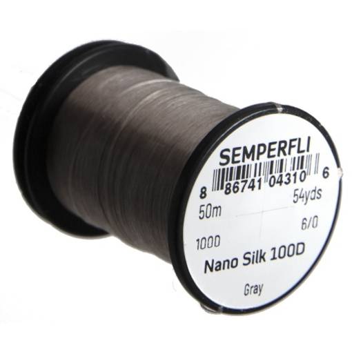 SEMPERFLI NANO SILK 100D 50m 6/0 #GRAY