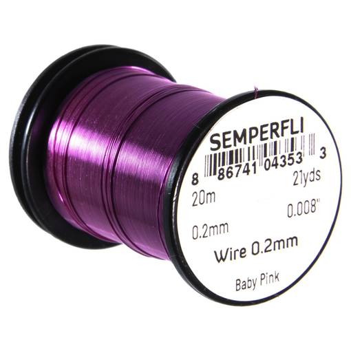 SEMPERFLI WIRE 0,2mm #BABY PINK