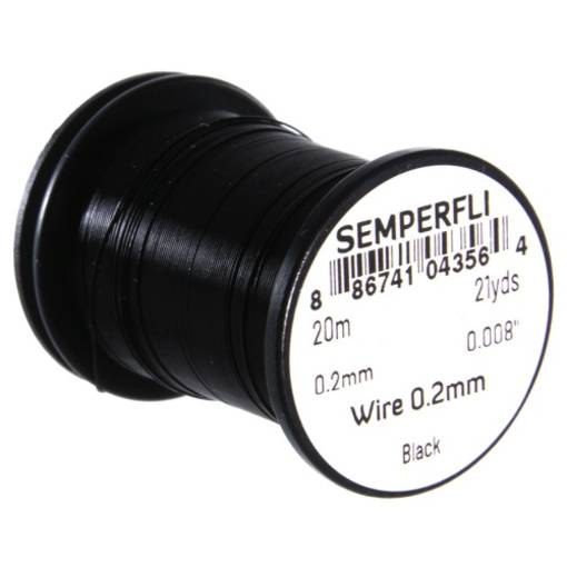 SEMPERFLI TYING WIRE 0,2mm #BLACK