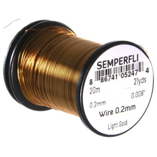 SEMPERFLI TYING WIRE 0,2mm #LIGHT GOLD
