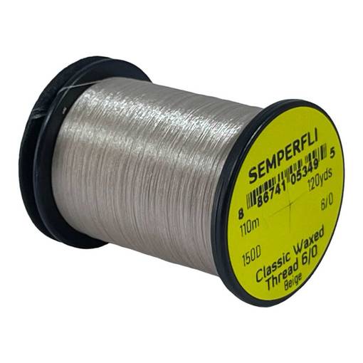 SEMPERFLI CLASSIC WAXED THREAD 6/0 150D 110M #BEIGE